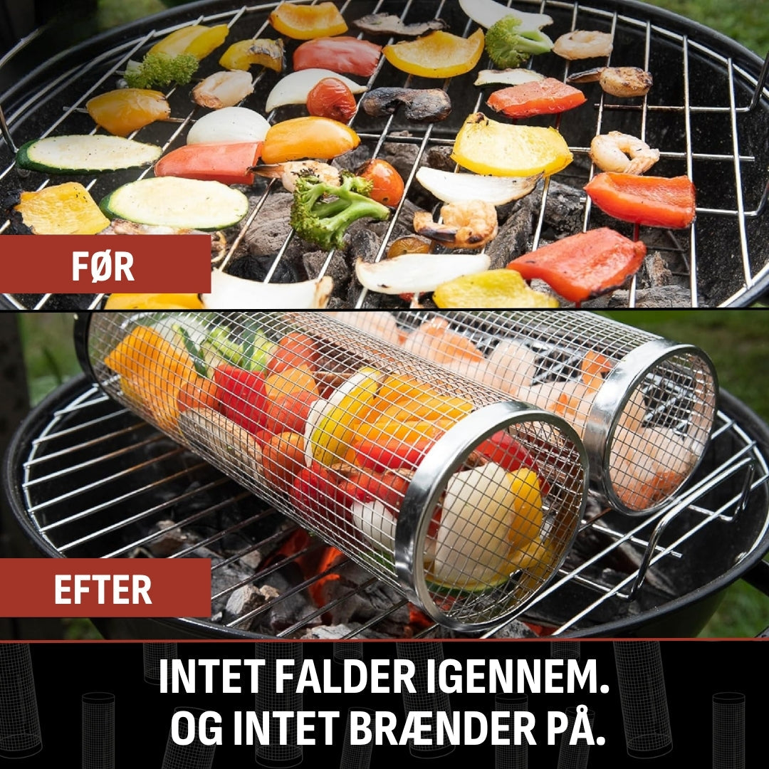Rullende Grillkurv